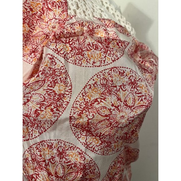 Calypso St. Barth For Target Silk & Eyelet Lace Tunic 3/4 Sleeve Small Resort - Picture 10 of 10